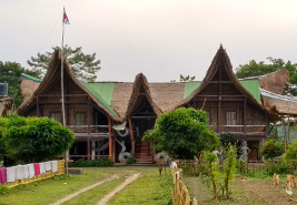 Bamboo cottage in Majuli