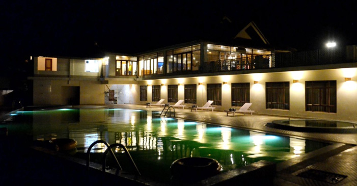 Swimming Pool at night