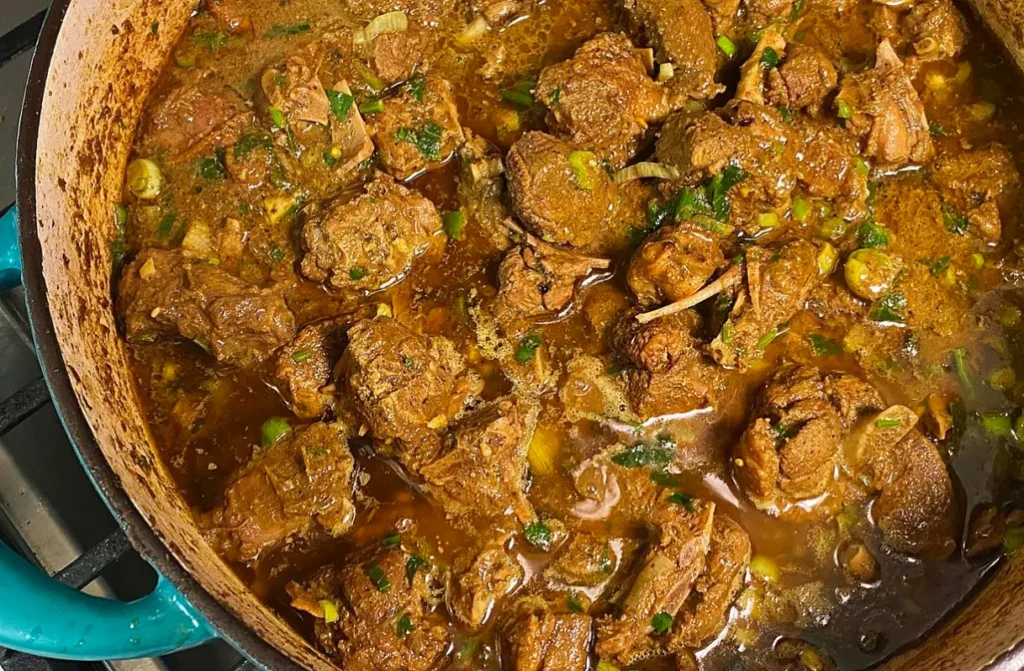 Duck curry, traditional food of assam