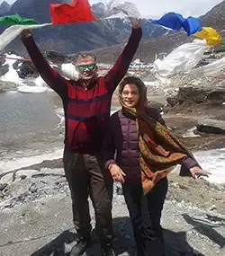 At Bumla Pass