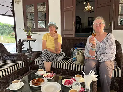 Breakgast at Banyan Grove Heritage Bungalow in Jorhat Assam - Tea Estate Stay