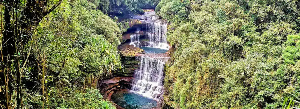 waterfall in Cherrapunji Meghalaya package