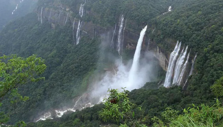 waterfall tour in Meghalaya